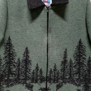 Wooded River Womens Sz M Wool Blend Blanket Jacket